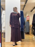 MissDalida Ön Kısmı Hareketli Kesim Cupro Tunik 25Y-6026