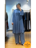 MissDalida Pelerin Kesim Cupra Tunik T24Y-6047