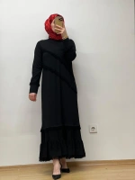 MissDalida Püskül Detaylı Uzun Triko Elbise 25Y-4000