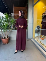 MissDalida Saç Örgü Detaylı Triko Elbise T25PF-4006