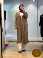 MissDalida Saç Örgüsü Uzun Hırka T24K-9019