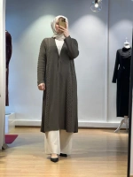 MissDalida Saç Örgüsü Uzun Hırka T24K-9019