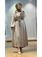 MissDalida Uzun Kupro Elbise T25K-4006