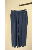 MissDalida Yandan Şeritli Beli Lastikli Bol Paça Cupro Pantolon 25Y-7026