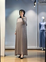 MissDalida Yanları Düğmeli Cupro Elbise 25Y-4052