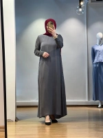 MissDalida Yanları Düğmeli Cupro Elbise 25Y-4052