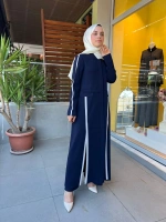 MissDalida Yırtmaç Detaylı Uzun Triko Hırka T25PF-9010