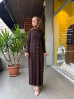 MissDalida Yuvarlak Yaka Fitil Detaylı Elbise T25PF-4005