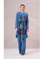 MissWhence Bambu Penye Önü Desenli Tunik 35000