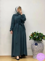 MissWhence Cupro Kapüşonlu Elbise 25Y-37811