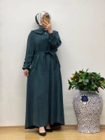 MissWhence Cupro Kapüşonlu Elbise 25Y-37811