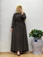 MissWhence Cupro Kapüşonlu Elbise 25Y-37811