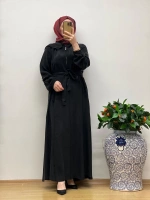 MissWhence Cupro Kapüşonlu Elbise 25Y-37811