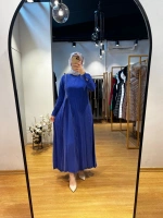 MissWhence Fermuar Detaylı Cupro Elbise 25Y-37830