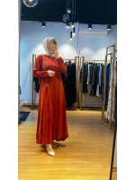 MissWhence Fermuar Detaylı Cupro Elbise 25Y-37830