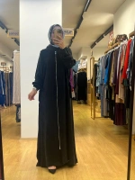 MissWhence Kapşonlu Cupro Ferace 37513