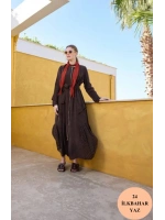 MissWhence Lazer Kesim Detaylı Pardesü 35511