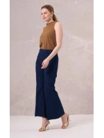 MissWhence Önü Dikişli Bol Paça Jean Pantolon 35103