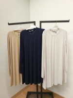 MissWhence Pamuk Kollu Uzun Tunik 25Y-37029