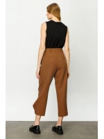 On Triko Bol Paça Yüksek Bel Pantolon 24K24147