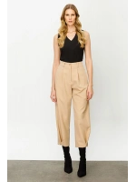 On Triko Bol Paça Yüksek Bel Pantolon 24K24147