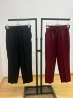 Sentez Beli Lastikli İnce Duble Paça Pantolon 25Y-SZ-5514