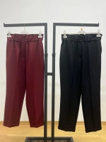Sentez Beli Lastikli İnce Duble Paça Pantolon 25Y-SZ-5514