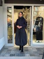 Tafta Elbise Lacivert 40808