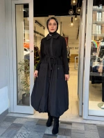 Tafta Elbise Siyah 40808