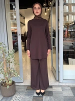 Yuvarlak Yaka Basic Tunik Cacao 3266009