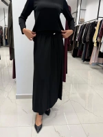 Yuvarlak Yaka Basic Tunik Black 3266009