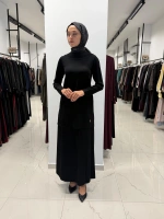 Yuvarlak Yaka Basic Tunik Black 3266009