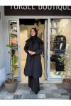 40536 Siyah Şişme Pardesü