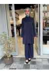 Bol Paça Basic Triko Pantolon Navy 3267001