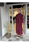 Elbise Bordo 40837