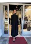 Gömlek Yaka Uzun Triko Elbise Black 3264003