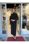 Kalın Fitilli Triko Elbise Black 3264001