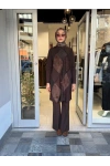 Patchwork Tunik Kahverengi 40009