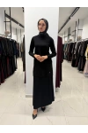 Yuvarlak Yaka Basic Tunik Black 3266009