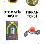 Motorlu Tırpan 4 lü Başlık Seti