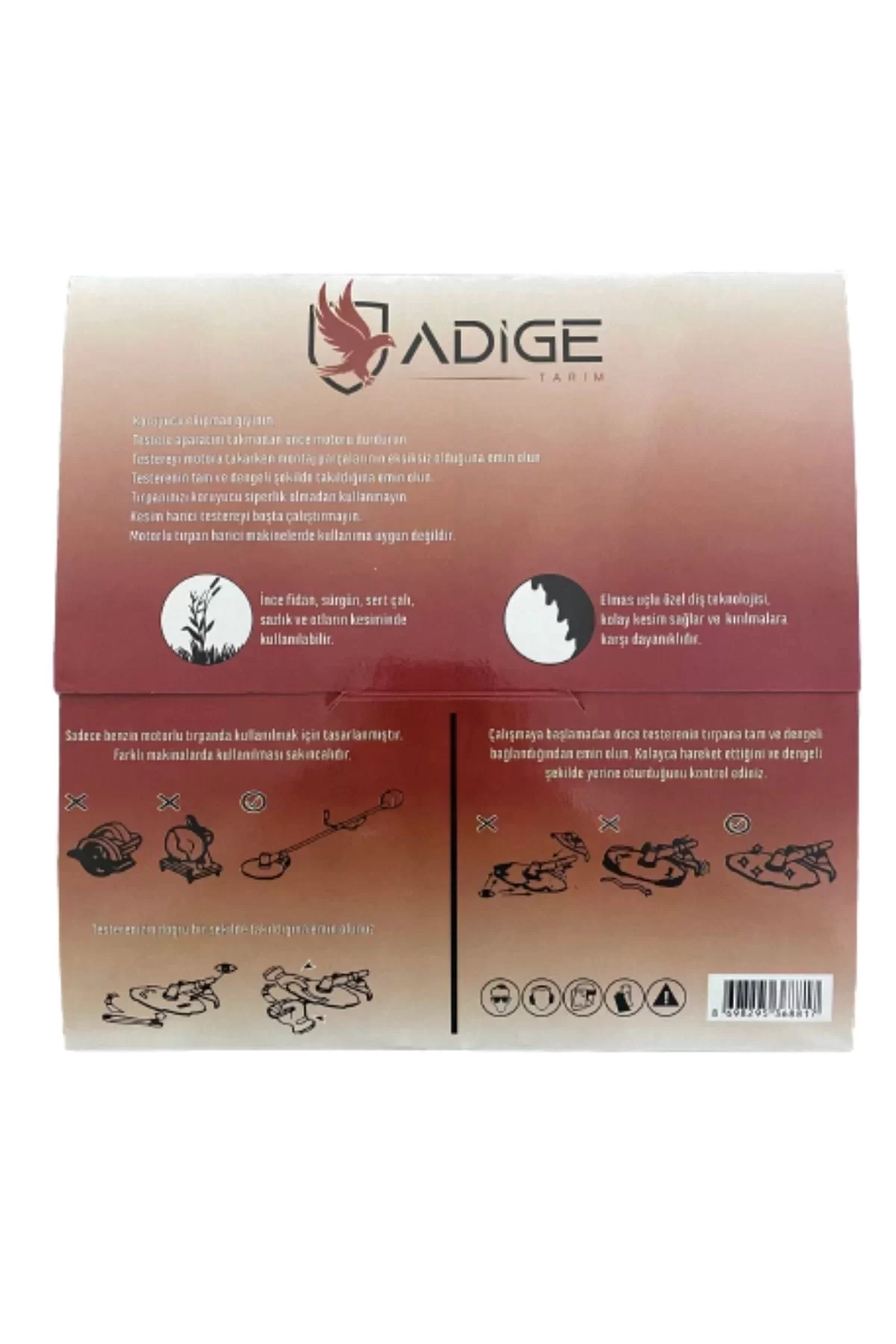 Adige Elmas Uçlu Daire Testere 255mm X 40T (500 Gr)