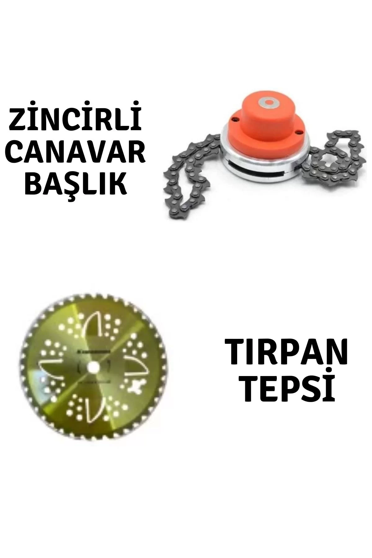 Motorlu Tırpan Rapco Zincirli Canavar Başlık ve Kawashima Tırpan Tepsisi