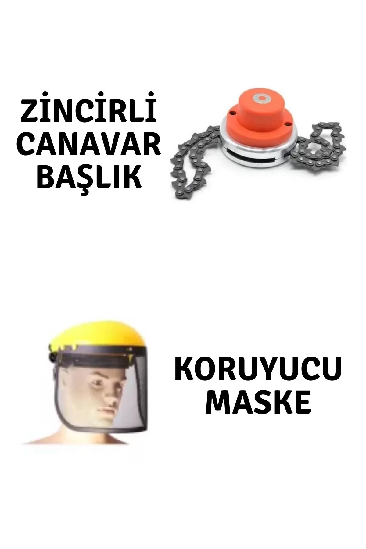 Veta Profesyonel Koruyucu Maske ve Rapco Zincirli Canavar Başlık