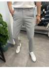 Slimfit Likralı Kumaş Pantolon Gri