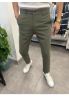 Slimfit Likralı Kumaş Pantolon Haki