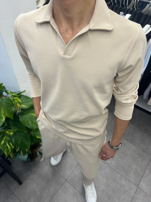 Ottoman Kumaş Alt Üst Takım Bej