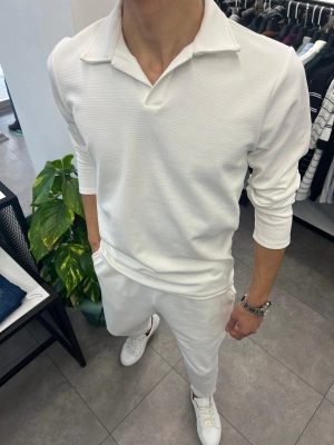 Ottoman Kumaş Alt Üst Takım Beyaz