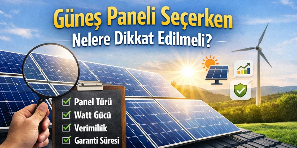 Güneş Paneli Seçerken Nelere Dikkat Edilmeli?