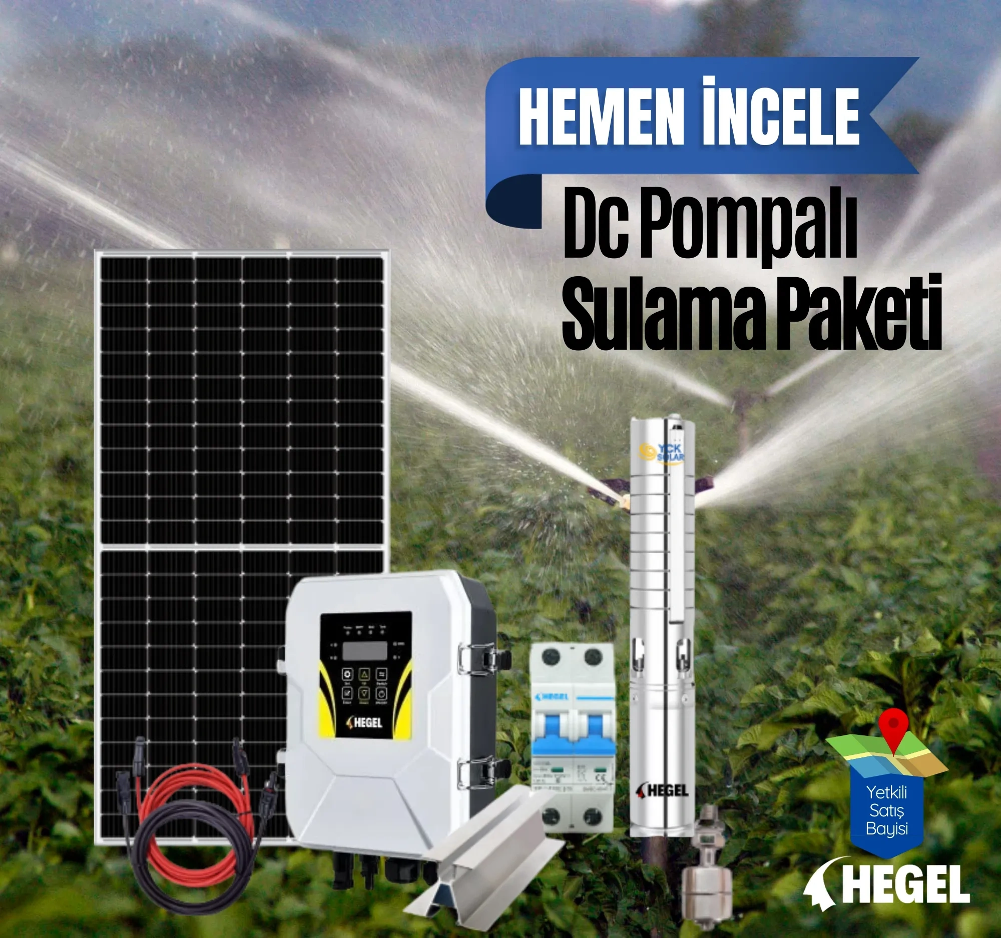 DC Pompalı Sulama Seti