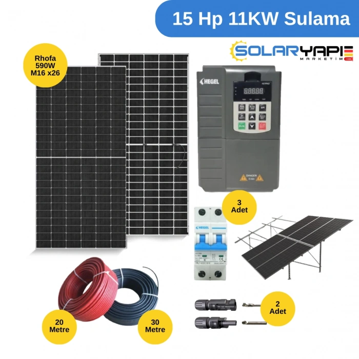 15 HP 11KW Solar Sulama Paketi